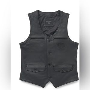 Harley Davidson Mens Jackson Leather Vest